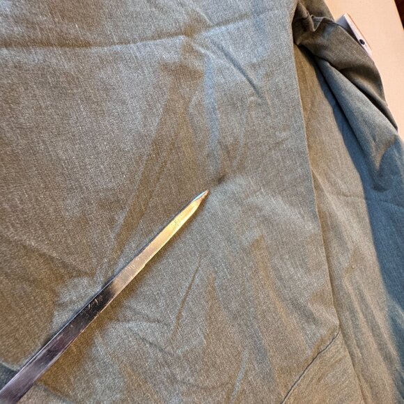 Wrangler Shirt Mens Size 4XL Oliver Heather Green Long Sleeve Western Ranch Work - Picture 4 of 10